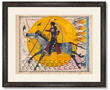 (Fine Art Print) Watercolor on Antique Map ~ Race to Sand Creek