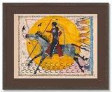 (Fine Art Print) Watercolor on Antique Map ~ Race to Sand Creek