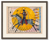 (Fine Art Print) Watercolor on Antique Map ~ Race to Sand Creek