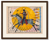 (Fine Art Print) Watercolor on Antique Map ~ Race to Sand Creek