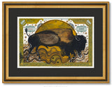 (Fine Art Print) Watercolor on Antique Stock Certificate ~ Dancing on the Wind
