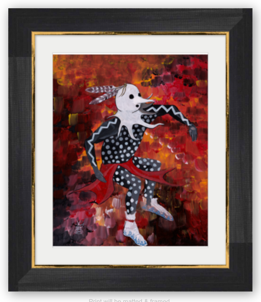 (Fine Art Print) Acrylic on Canvas - Heyoka