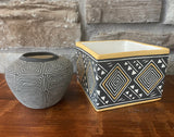 Ceramic Hand Painted Square Box
