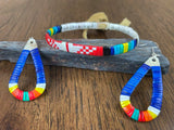 Red Cloud Quillwork - Traditional Bracelet & Earring Sets - Six Colors!