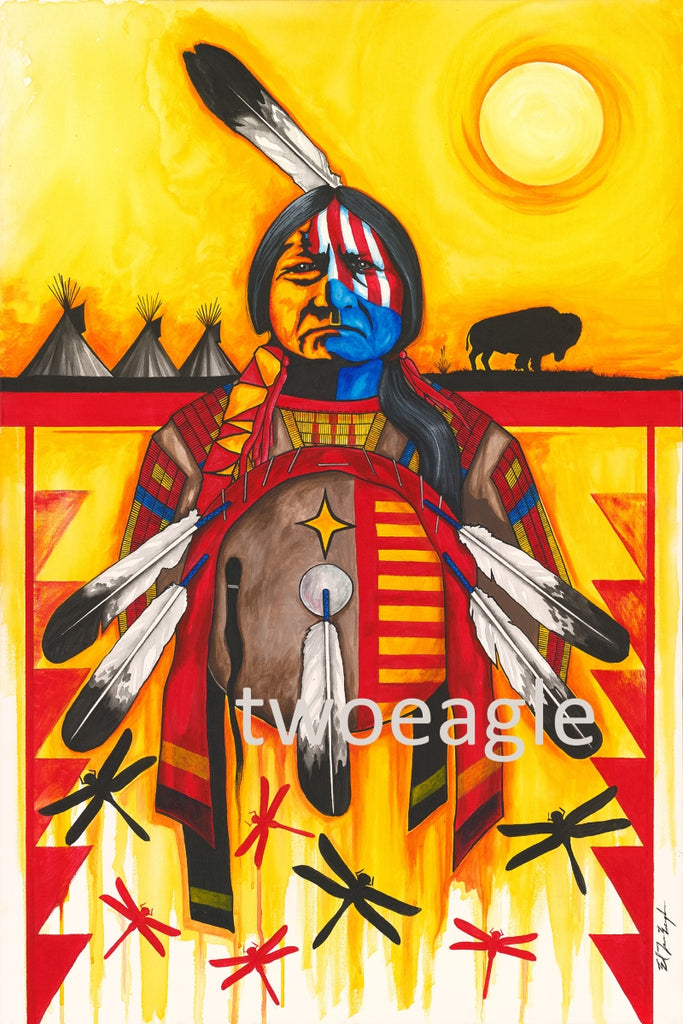 Sitting Bull with Shield