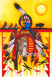 (Fine Art Print) Sitting Bull with Shield
