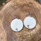 Parfleche Circle Earrings ~ Three Styles