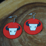 Parfleche Circle Earrings ~ Three Styles