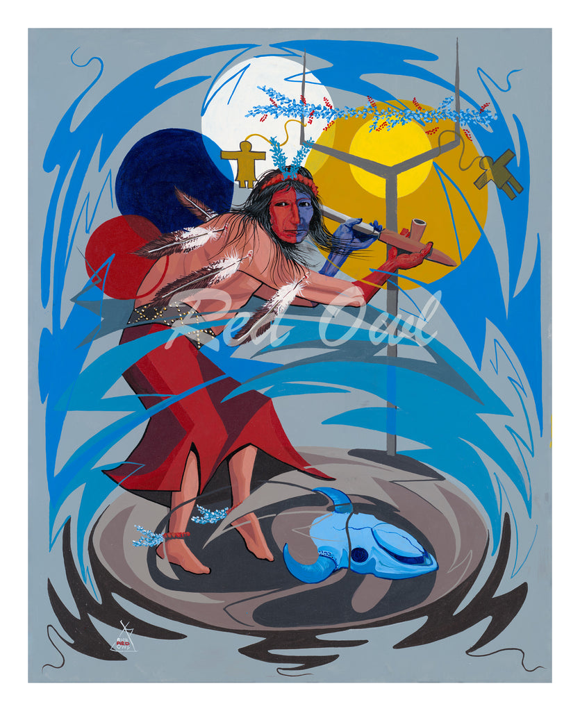 (Fine Art Print) Acrylic on Canvas - Sundancer