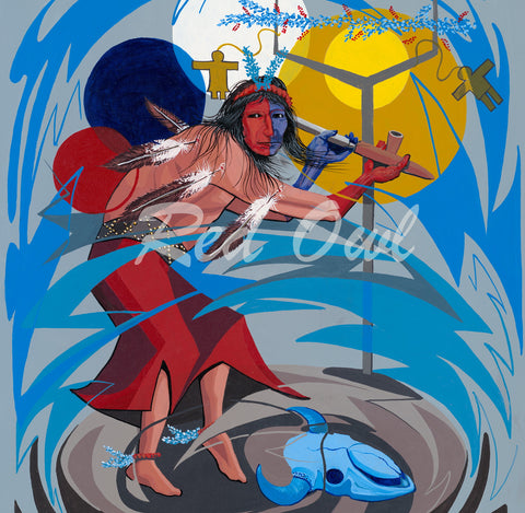 (Fine Art Print) Acrylic on Canvas - Sundancer