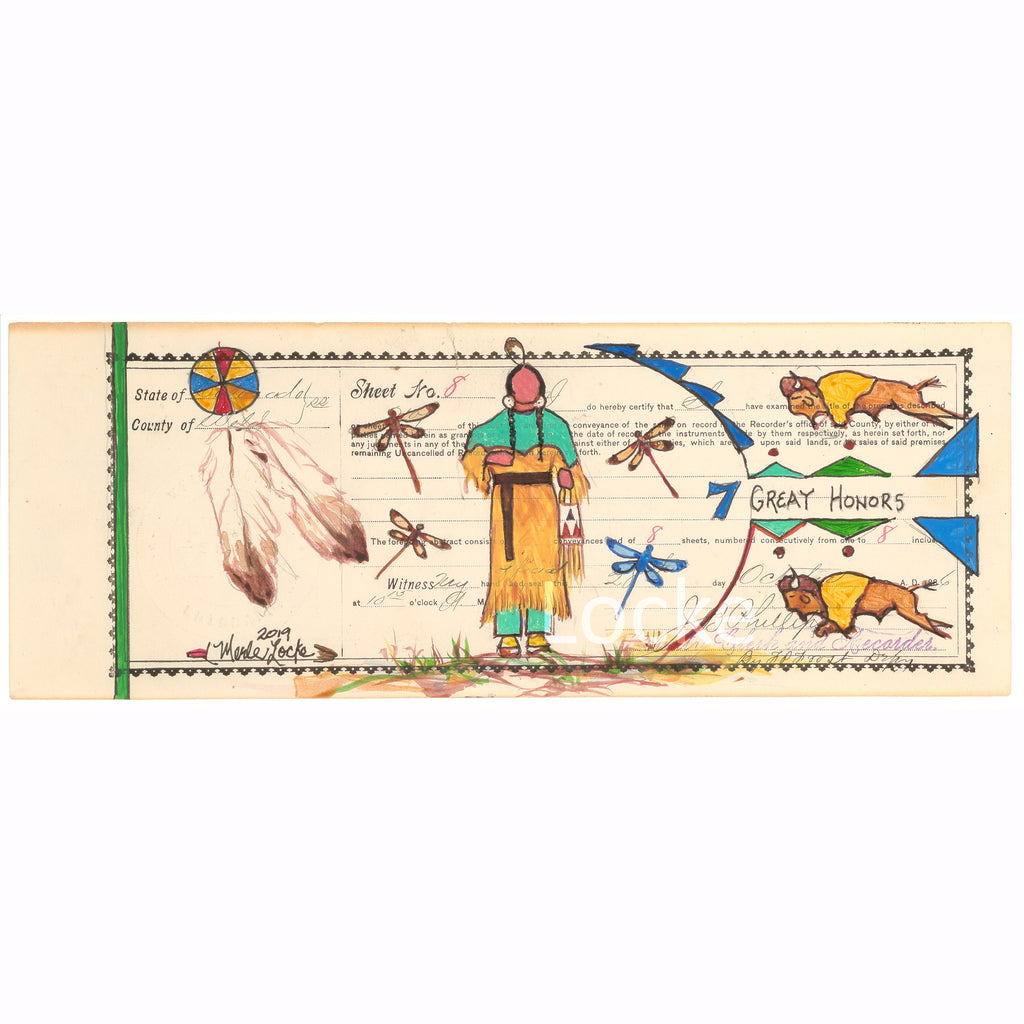 (Fine Art Prints) Ledger Art Series ~ Abstracts of Title ~ Sixteen Works