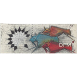 Original Prismacolor Pencil on Antique Ledger Paper ~ In & Out