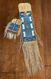 Traditional Beaded Pipe and Medicine Bag Set