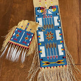 Traditional Beaded Pipe and Medicine Bag Set