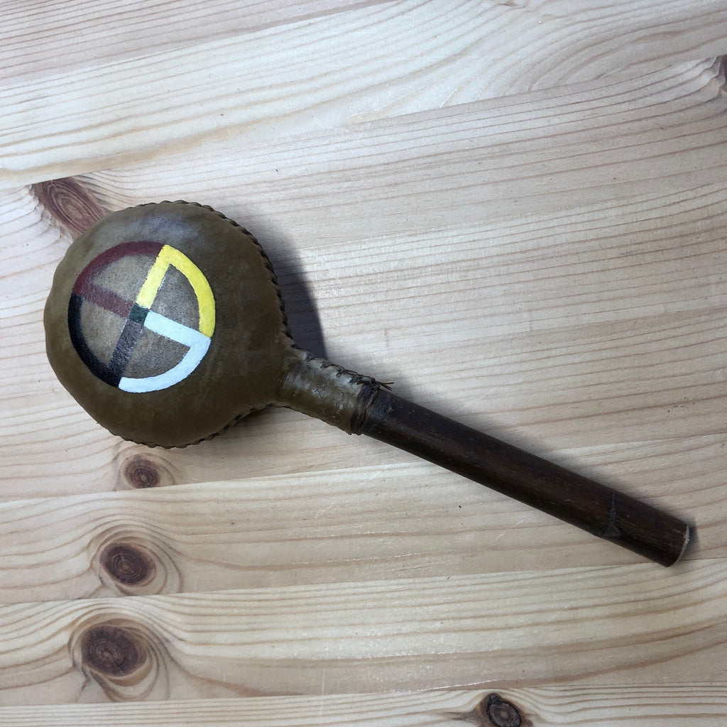 Painted Elk Hide Rattle