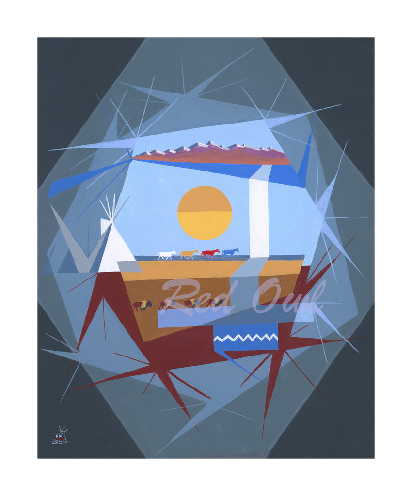 (Fine Art Print) Acrylic on Canvas - Mni