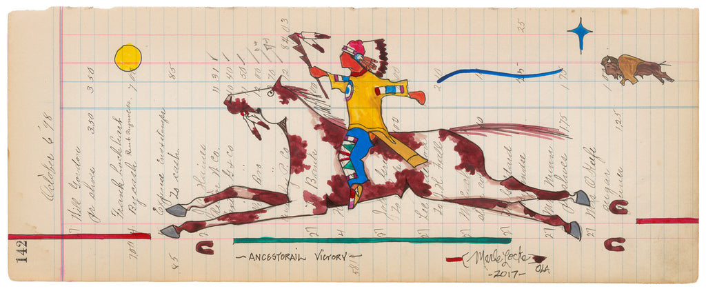 Fine Art Print - Antique Ledger #142 - Ancestorail Victory
