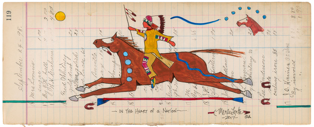 Fine Art Print - Antique Ledger #119 - In the Heart of a Nation
