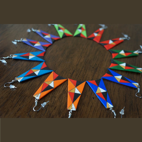 Parfleche Trapezoid Earrings ~ 7 Colors