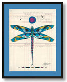 (Fine Art Print) Ledger Art: Dragonfly