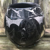 blackware etched art