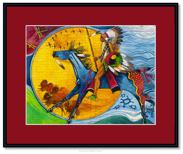 Fine Art Print) Acrylic on Canvas Panel - Lakota Hope – Seven Fires Art