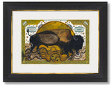 (Fine Art Print) Watercolor on Antique Stock Certificate ~ Dancing on the Wind