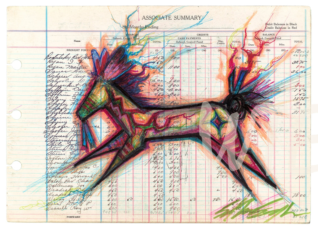 (Fine Art Prints) Ledger Art - 3 Works