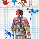 (Fine Art Print) Ledger Art - Untitled Winyan