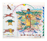 (Fine Art Print) Ledger Art - Deeds & Honors
