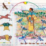 (Fine Art Print) Ledger Art - Deeds & Honors