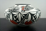 Acoma Parrot Motif Vessel