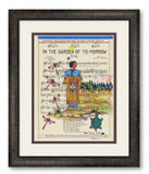 (Fine Art Print) Ledger Art on Antique Sheet Music - In the Garden of To-Morrow