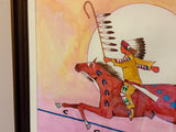 Original Acrylic on Watercolor Paper - 7th Victory