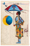 (Fine Art Print) Antique Ledger ~ Morning Star Woman