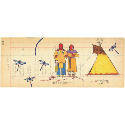 (Fine Art Print) Antique Ledger #385 - Nation of Great