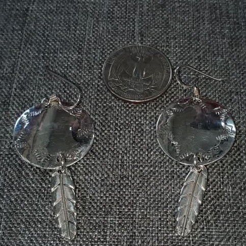 Shield & Feather Earrings