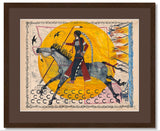 (Fine Art Print) Watercolor on Antique Map ~ Race to Sand Creek