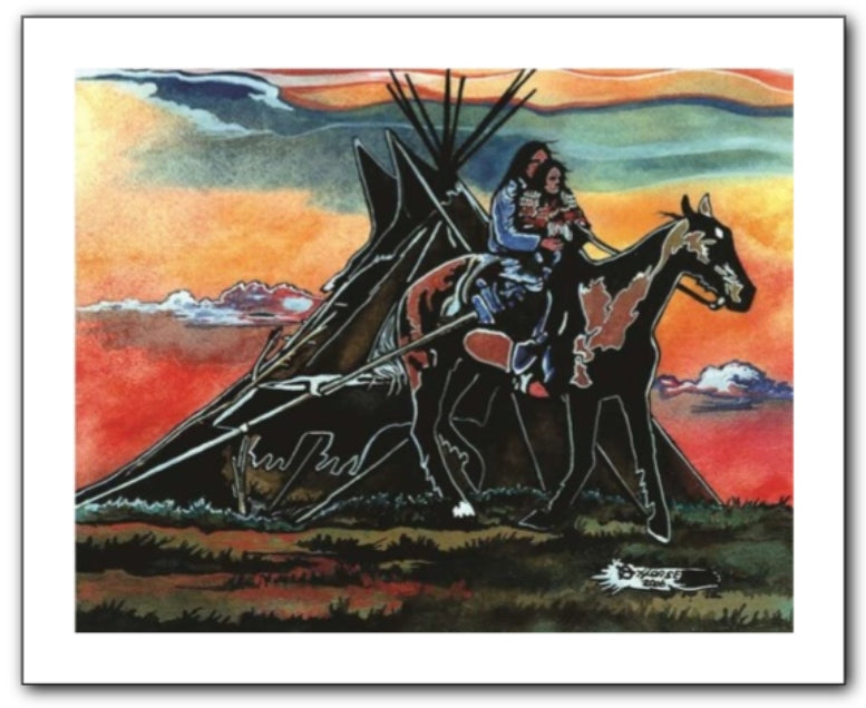 Thurman Horse #2 - Giclee' Prints & Ceramic Tiles – Seven Fires Art