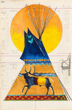 Oglala Lakota Ledger Art