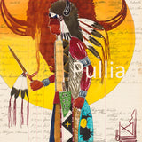 (Fine Art Print) Antique Ledger ~ A Prayer for the Buffalo Nation