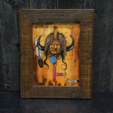 Framed Ceramic Tile #25 by Thurman Horse READY TO SHIP