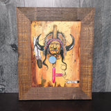 Framed Ceramic Tile #25 by Thurman Horse READY TO SHIP