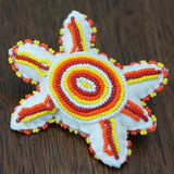 Beaded Turtle Amulet - Reds