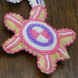 Beaded Turtle Amulet - Pinks & Purples