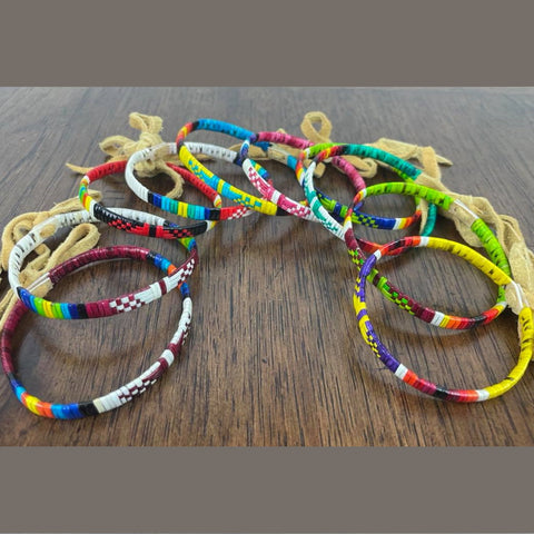 Red Cloud Quillwork - Traditional Bracelets