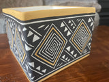 Ceramic Hand Painted Square Box