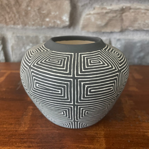 Hand Painted Ceramic Vessel