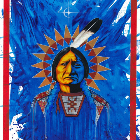 Sitting Bull in Blue