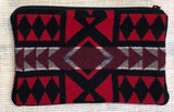 Pendleton Wool Zipper Pouch 9x6"